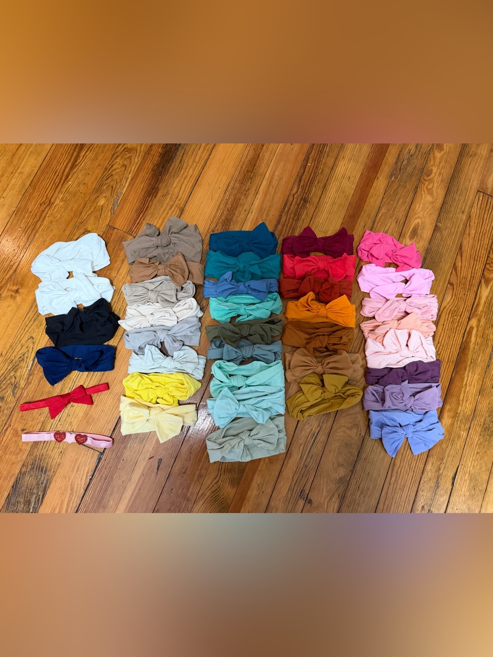 Baby Girl Nylon Bow Headbands Lot Newborn Infant Toddler 30+ Colors